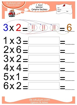 Çocuklar İçin toplam işlemi yaprak testleri 